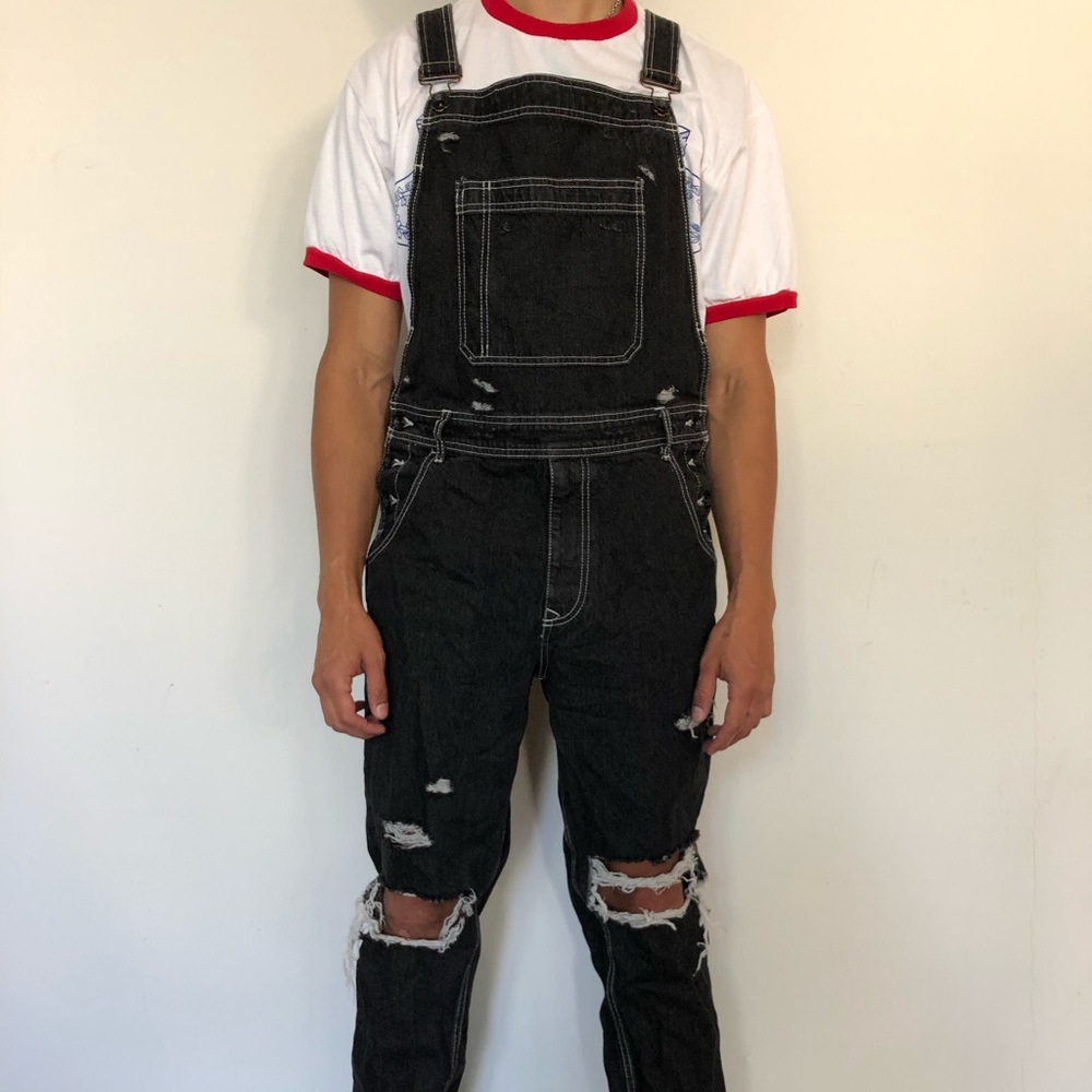 Black overalls